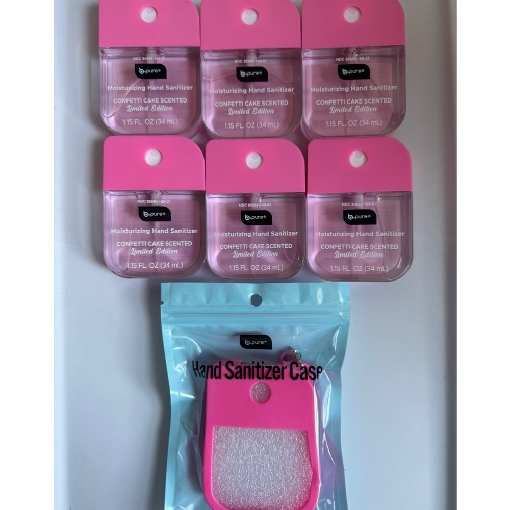 Confetti Cake Hand Sanitizers & Case Set